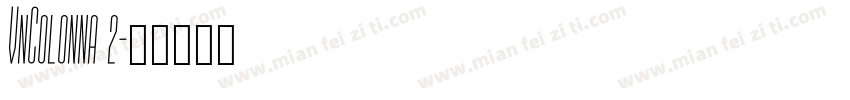 VnColonna 2字体转换
